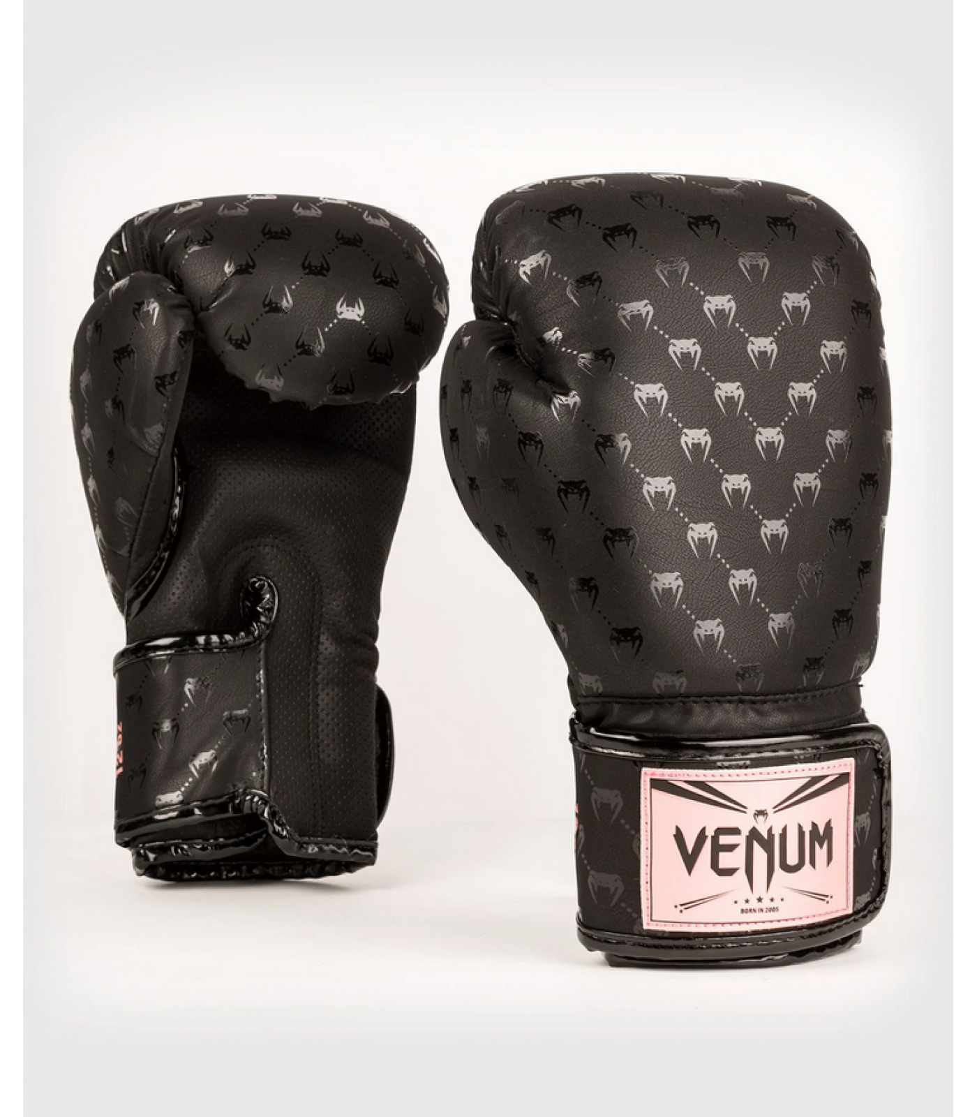 Боксови Ръкавици - Venum Impact Monogram Boxing Gloves - Black/Pink Gold​